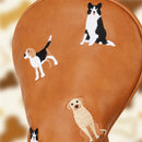 Cute Dogs Driver Headcover on Brown