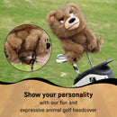 Brown Bear Plush Animal Driver Headcover