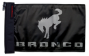 Bucking Bronco 12"x18" Forever Wave Flag for Boats