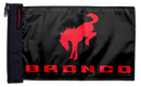 Bucking Bronco 12"x18" Forever Wave Flag for Jeep Wrangler JK 2-Door 2007-2018