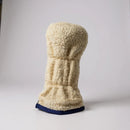 Just 4 Golf: Sherpa Driver Headcover  - Cream with Navy Trim