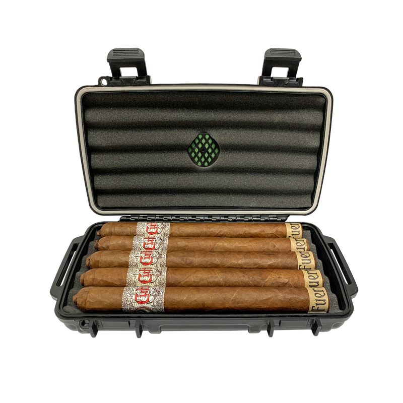 Cigar Caddy 5-Stick Humidor Travel Case - RED HUM-CC5-RD