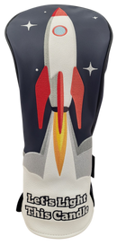 Let's Light This Candle (Rocket) Embroidered Driver Headcover by ReadyGOLF