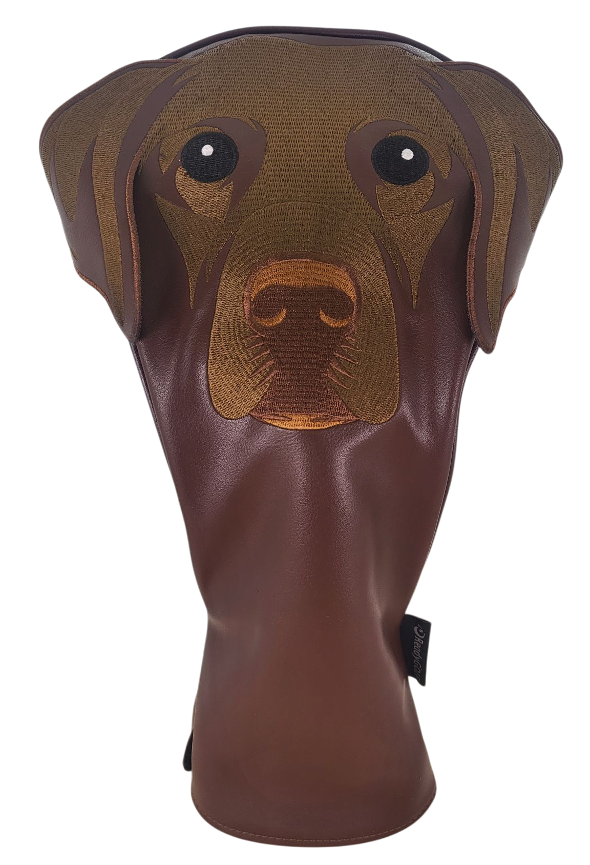 Chocolate Labrador Embroidered Driver Headcover | ReadyGOLF