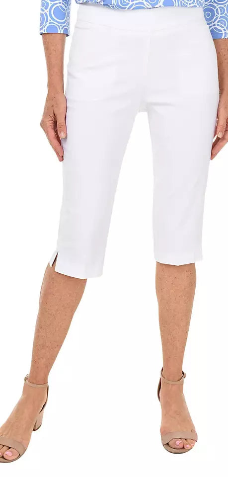 EP NY Golf: Bi Stretch 27" Clamdigger Capri White Pant (Size Small) SALE