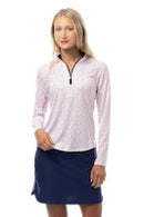 SanSoleil: Ladies UPF 50 SolCool Long Sleeve Zip Mock - 900463