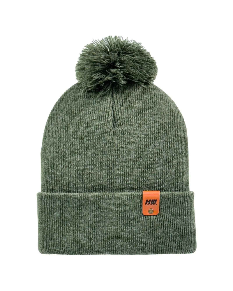 CPP1 HAAKWEAR PomPom Beanie - Made in USA - Forest Green