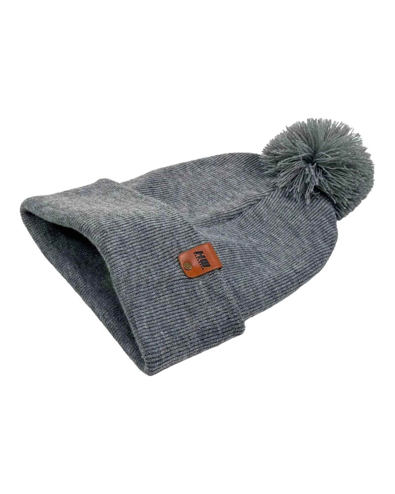 CPP1 HAAKWEAR PomPom Beanie - Made in USA - Koala Gray