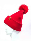CPP1 HAAKWEAR PomPom Beanie - Made in USA - Scarlet Red