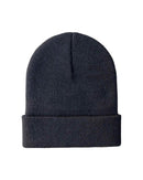 CS100 HAAKWEAR Traditional Silent Cuffed Beanie, Charcoal Black