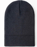 CS100 HAAKWEAR Traditional Silent Cuffed Beanie, Charcoal Black