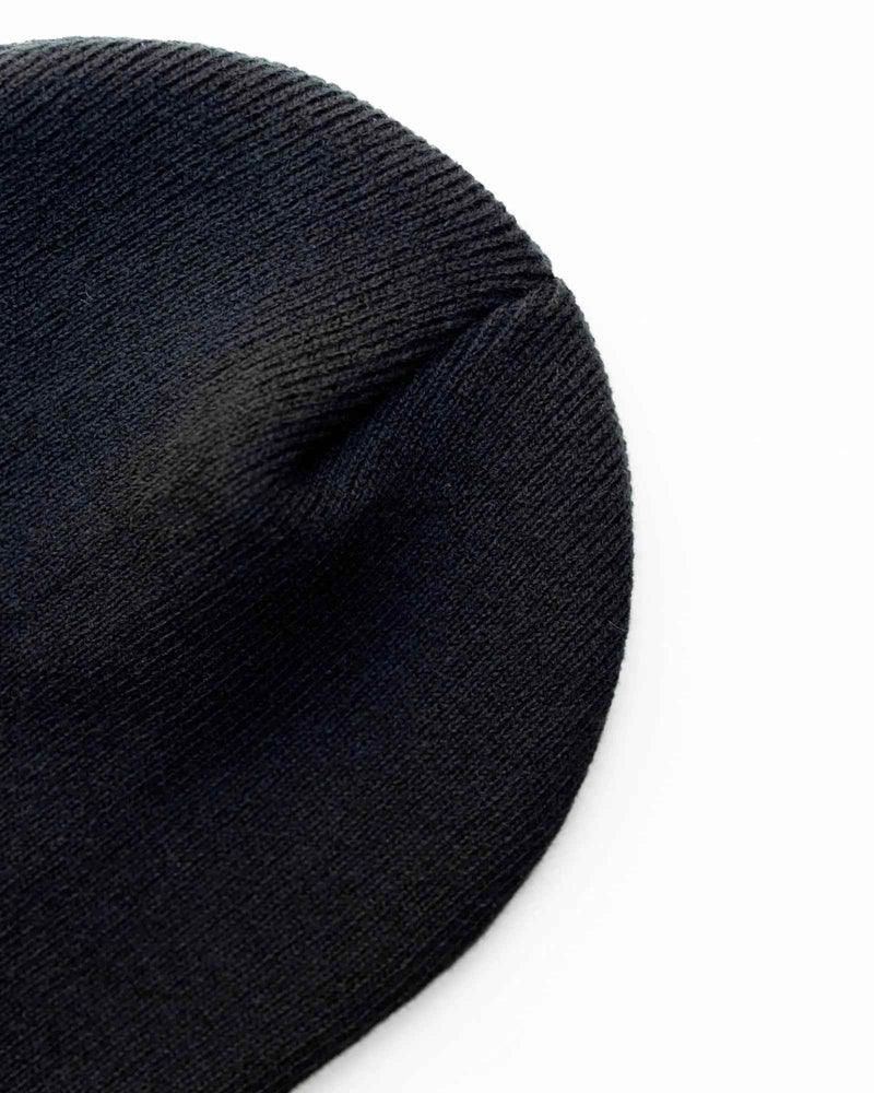 CS101 HAAKWEAR Traditional Silent Cuffed Beanie, Midnight Black