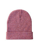 CS105 HAAKWEAR Traditional Silent Cuffed Beanie, Rusty Burgundy