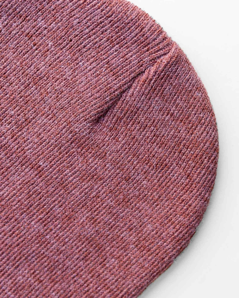 CS105 HAAKWEAR Traditional Silent Cuffed Beanie, Rusty Burgundy