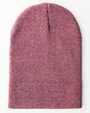 CS105 HAAKWEAR Traditional Silent Cuffed Beanie, Rusty Burgundy