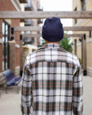 CS106 HAAKWEAR Traditional Silent Cuffed Beanie, Denim Blue