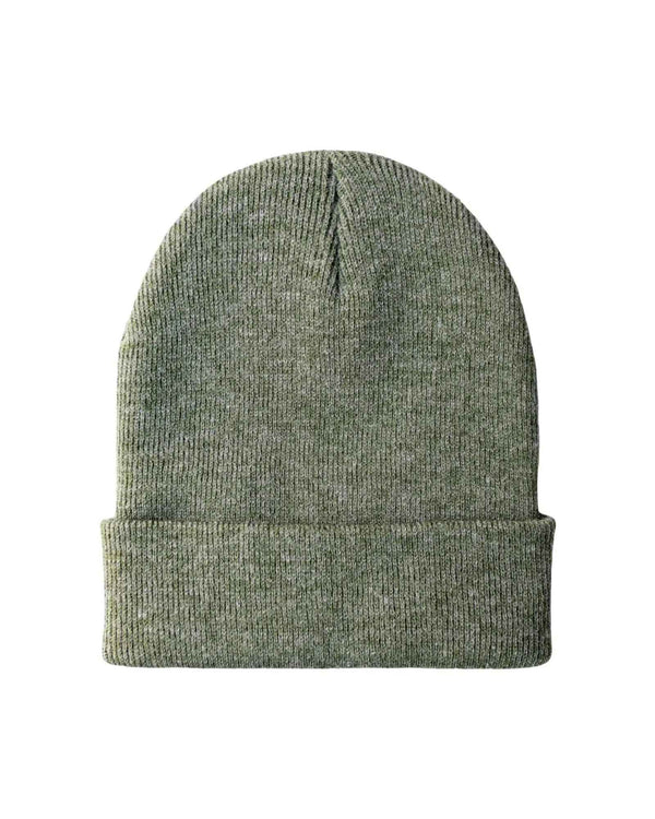 CS107 HAAKWEAR Traditional Silent Cuffed Beanie, Forest Green