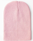 CS111 HAAKWEAR Traditional Silent Cuffed Beanie, Pearl Pink