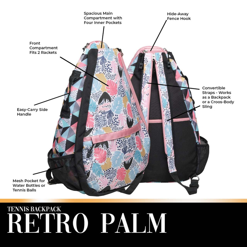 Glove It: Tennis Backpack - Retro Palm