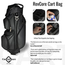 RevCore Lux Golf Cart Bag | 14 Way Velvet Lined Dividers