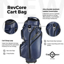 RevCore Lux Golf Cart Bag | 14 Way Velvet Lined Dividers