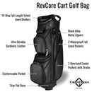 RevCore Lux Golf Cart Bag | 14 Way Velvet Lined Dividers