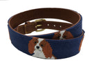 Cavalier King Charles / Cavapoo Hand-stitched Needlepoint Belt by Charleston Belt