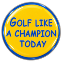 Golf Like A Champion Today Ball Marker & Hat Clip by ReadyGOLF
