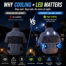 LITEGUEST LED Cooling Fan Jacket | Night Visibility & Active Cooling