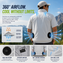 LITEGUEST UPF50+ Cooling Fan Vest | Outdoor Sun Protection Gear