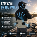 LITEGUEST UPF50+ Cooling Fan Jacket | Fishing, Hiking, Outdoor Cooling