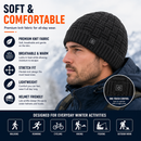 LITEGUEST USB Heated Beanie | Heated Winter Hat for Ear Warmth