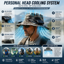 LITEGUEST Solar Fan Cooling Hat | Solar Powered UPF50+ Outdoor Cooling
