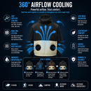 LITEGUEST UPF50+ Cooling Fan Jacket | Fishing, Hiking, Outdoor Cooling