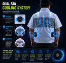 LITEGUEST LED Cooling Fan Jacket | Night Visibility & Active Cooling