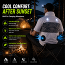 LITEGUEST LED Cooling Fan Jacket | Night Visibility & Active Cooling