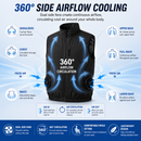 LITEGUEST Packable Side Fan Cooling Vest | Lightweight Travel Cooling