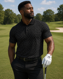 Back the Badge Performance Golf Polo-Black