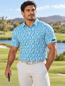 Pacific Bloom Premium Golf Polo