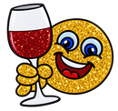 Emoji Cheers Smiley Face Glitter Ball Marker & Hat Clip by ReadyGOLF