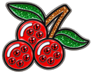 Slot Machine Cherries Ball Marker & Hat Clip with Crystals by ReadyGOLF