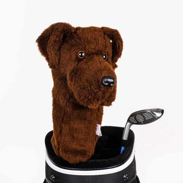 Chocolate Lab Driver Headcover | Daphne's Dog Golf Club Cover