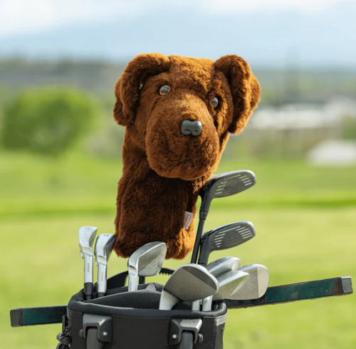 Chocolate Lab Driver Headcover | Daphne's Dog Golf Club Cover