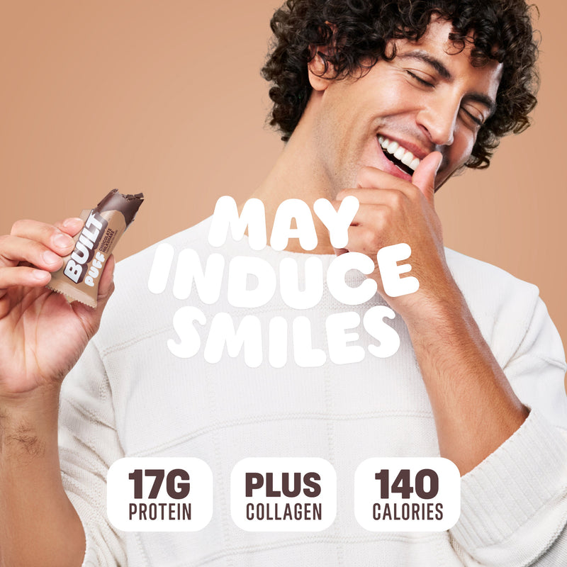 Chocolate Milkshake Puff Protein Bars (Box of 12) by Built