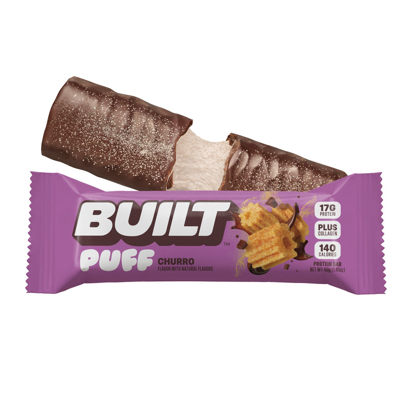 Churro Puff Protein Bars (Box of 12) by Built