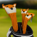 Sunfish: Knit Wool Headcover - Fox (Driver, Fairway, Hybrid, or Set)