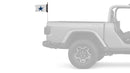 Dallas Cowboys White 11"x17" Forever Wave Flag for Jeep Wrangler JL 2-Door 2018-Present