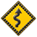Caution Curves Ahead Crystal Ball Marker & Hat Clip by ReadyGOLF