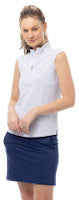 SanSoleil: Ladies Solair Cool Ultra-Mesh Sleeveless Zip Mock - 900654