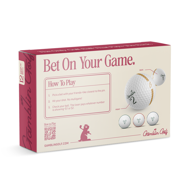 Gamblin' Golf - Pack of 12 Womens Golf Balls